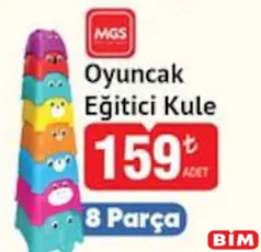 MGS OYUNCAK EĞİTİCİ KULE 8 PARÇA MGS OYUNCAK EĞİTİCİ KULE 8 PARÇA